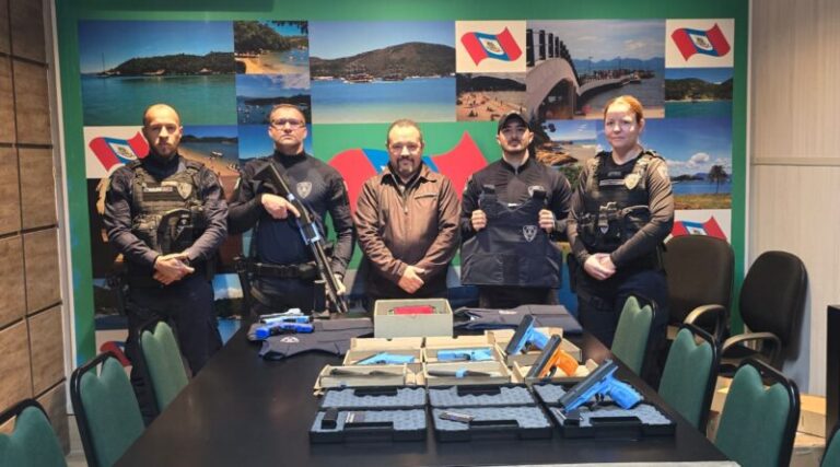 Guarda Municipal de Porto Belo recebe novos equipamentos de proteção e treinamento