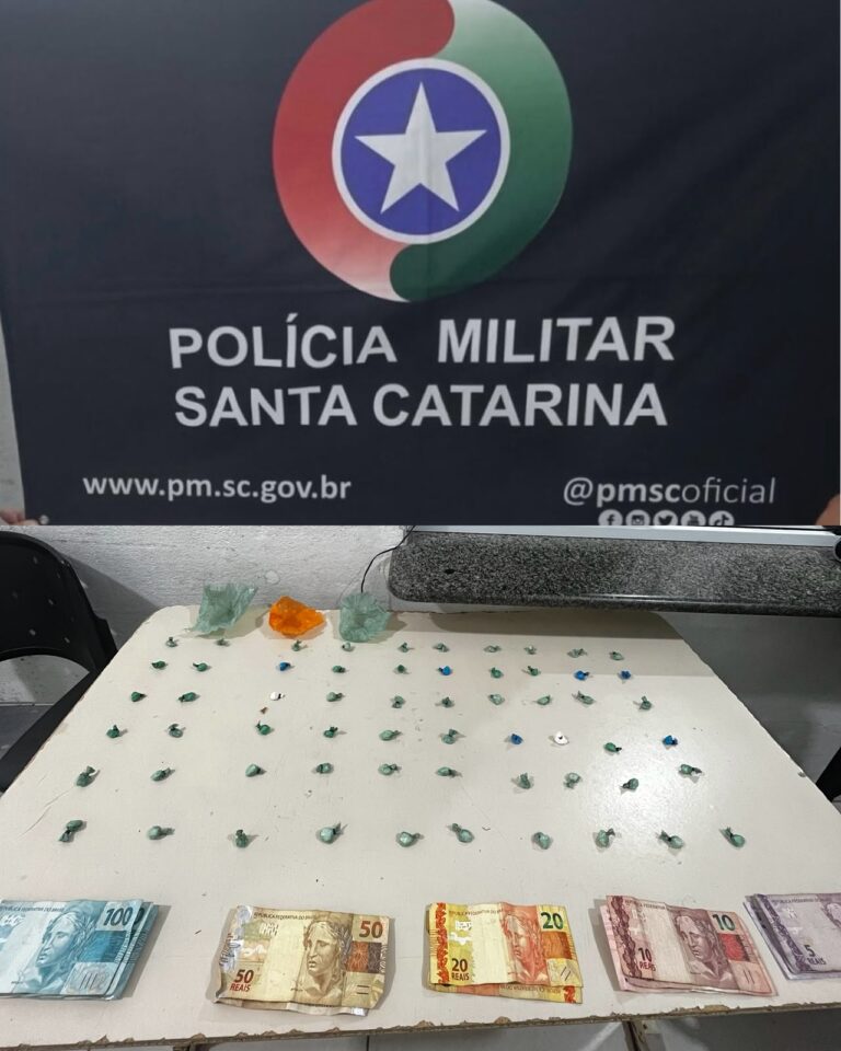 Polícia Militar prende homem por tráfico de drogas em Itapema