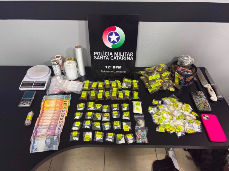 AÇÃO DA POLÍCIA MILITAR RESULTA NA PRISÃO DE CASAL POR TRÁFICO DE DROGAS
