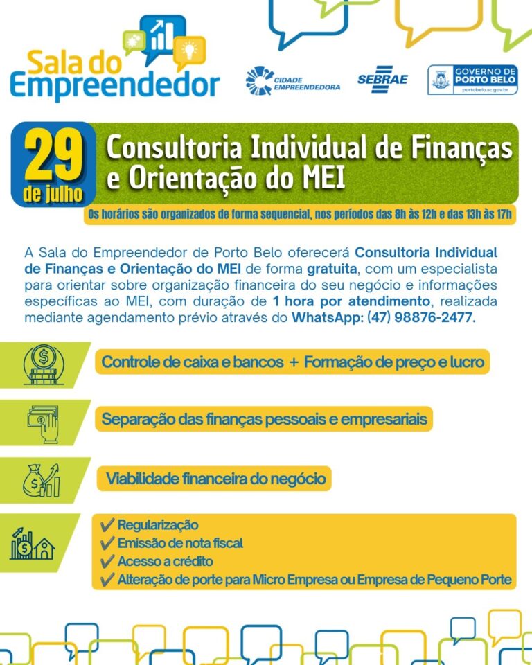 Atenção, MEI e empreendedores de Porto Belo!
