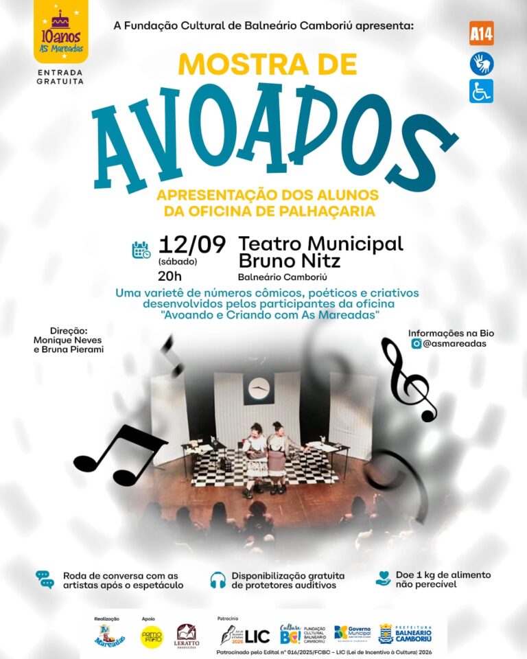 teatro-bruno-nitz-recebe-mostra-de-palhacaria-com-entrada-gratuita-neste-sabado